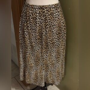 Elements Leopard Print Midi Skirt XL